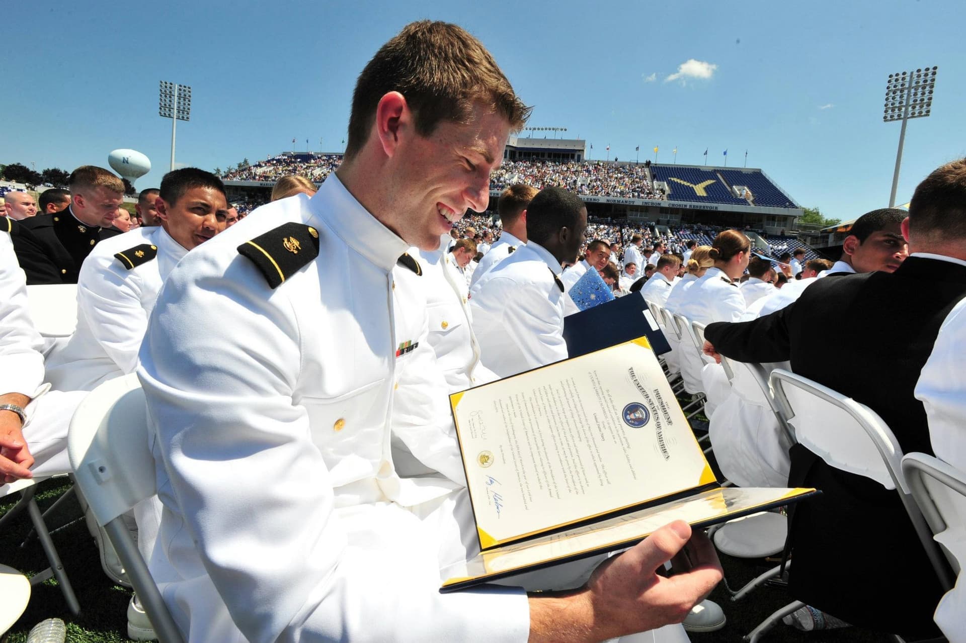 Curtis Calabrese at the Naval Academy